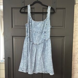 american eagle denim mini dress